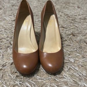 Kate Spade Brown wooden heel size 7.5